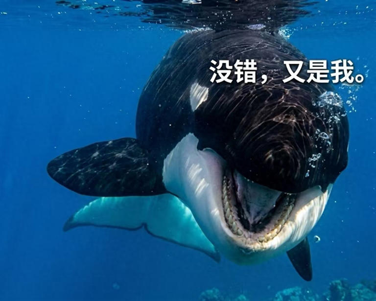罕見海洋影像紀錄：虎鯨高速衝撞翻車魚，瞬間造成獵物解體