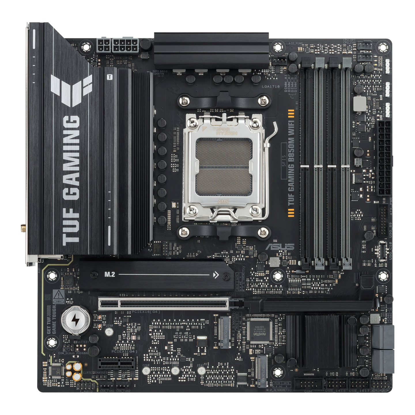 华硕推出 TUF GAMING B850M WIFI 主板：8+2+1 供电