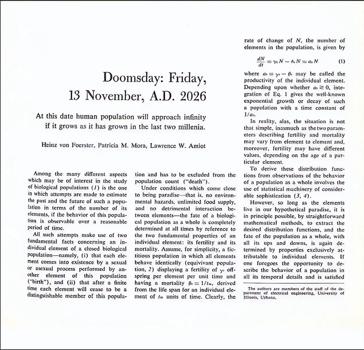 11月13日真是末日?66年前公式逼近，世界却走向另一端