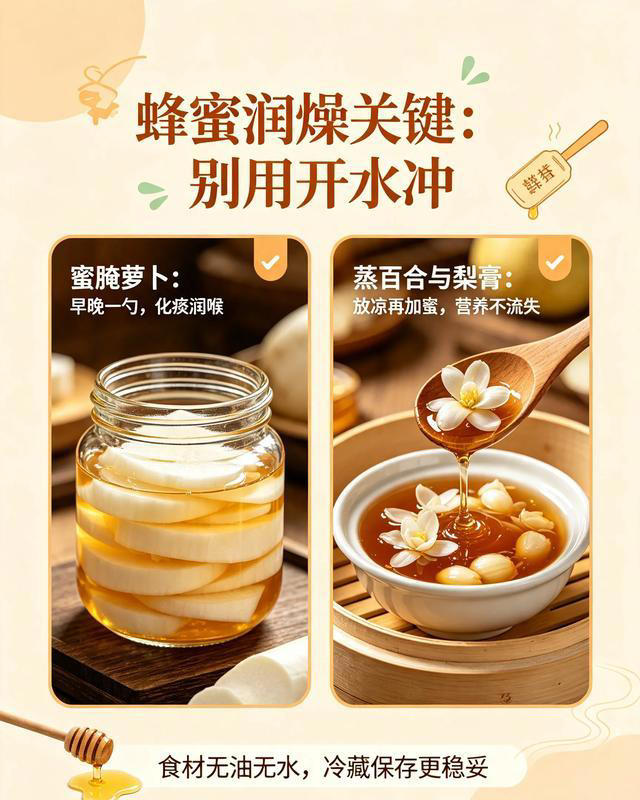 立秋后，蜂蜜别只会冲水！老辈留3道古法润燥方，安稳渡秋