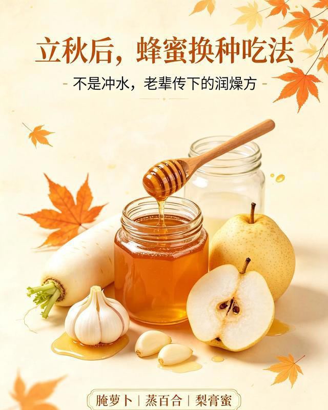 立秋后，蜂蜜别只会冲水！老辈留3道古法润燥方，安稳渡秋