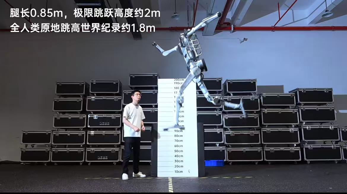 王兴兴官宣宇树3个月造出“超人”：跳高2米，跑赢博尔特