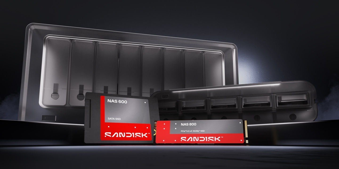 闪迪 NAS 固态硬盘上市，提供 2.5" SATA 与 M.2 PCIe Gen5 版本