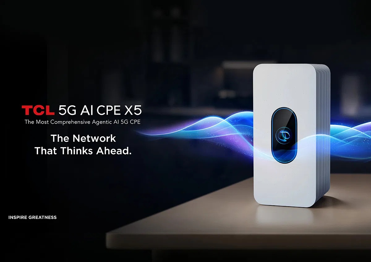 TCL 展示 X5 智慧 CPE：峰值下行速率可达 7Gbps，支持本地多智能体调度