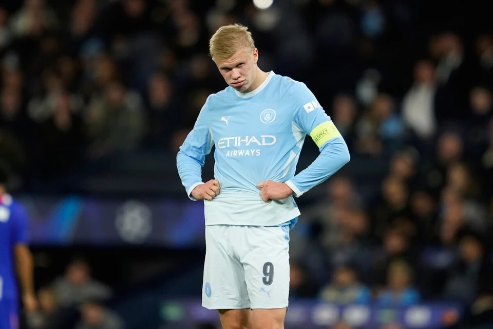 James Robson：巴黎客场4-2胜曼城 埃尔林·哈兰德双响