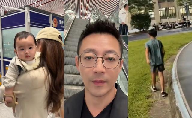 马筱梅带着汪宝陪汪小菲回台北看霖玥，汪宝乖巧可爱，情绪稳定